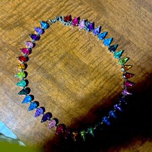Colorful Diamond Choker NWOT